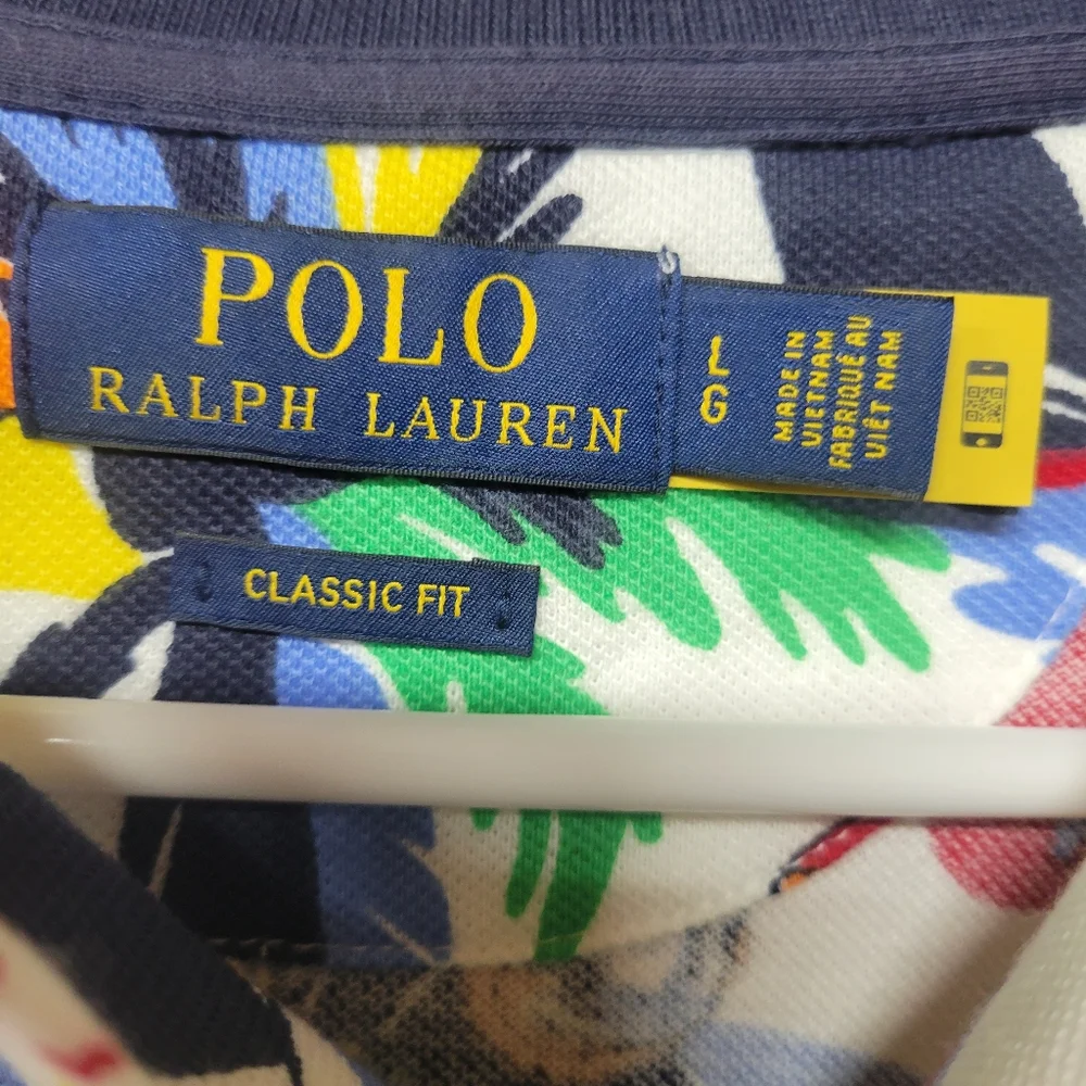 Ralph Lauren Polo Mens Bear Bermuda Polo‎ Shirt Size Large